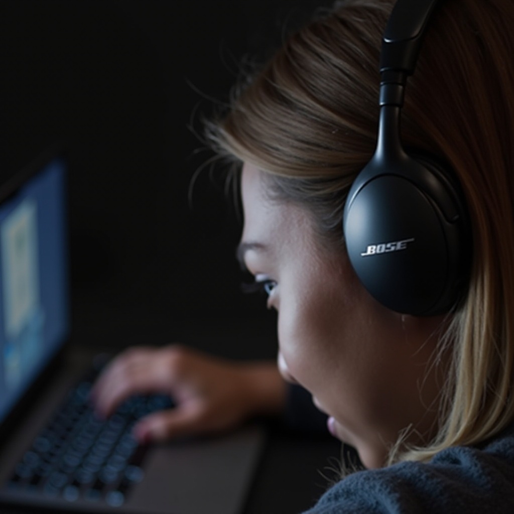 bose headphones not connecting to laptop