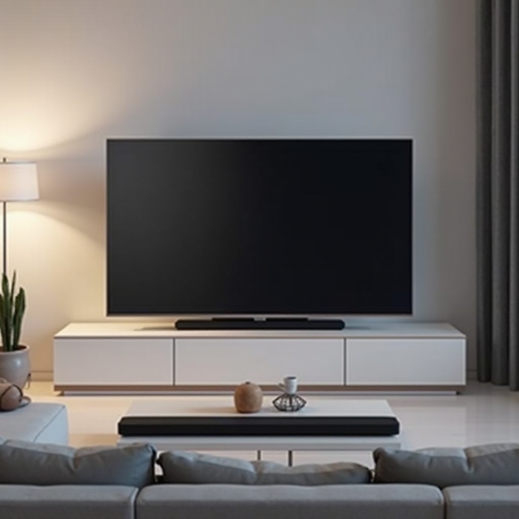 tv dengan soundbar bawaan
