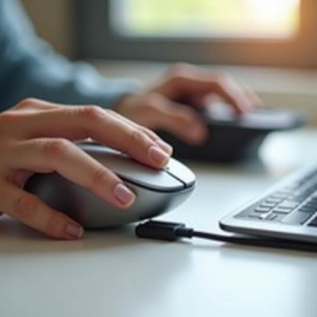 cara menghubungkan mouse ke ponsel