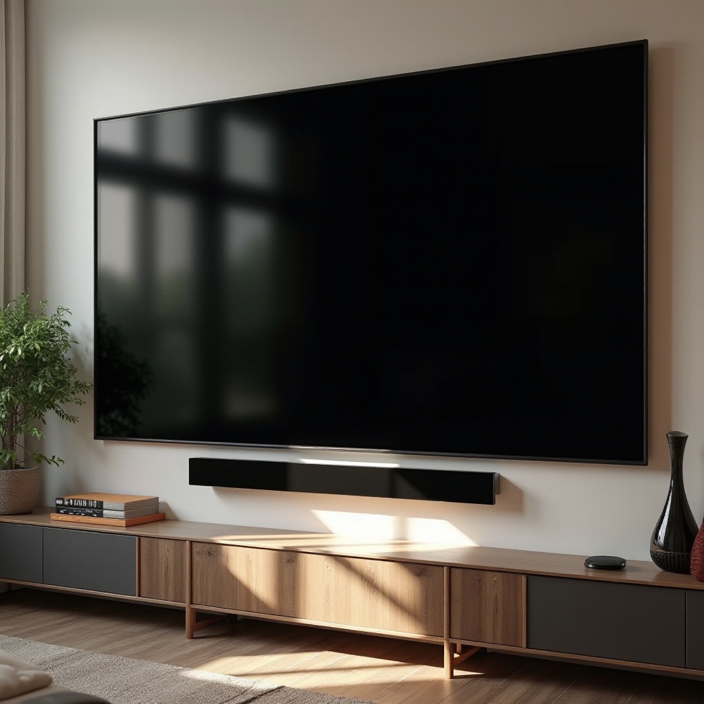 テレビ画面が一瞬黒くなり、その後戻ってくる