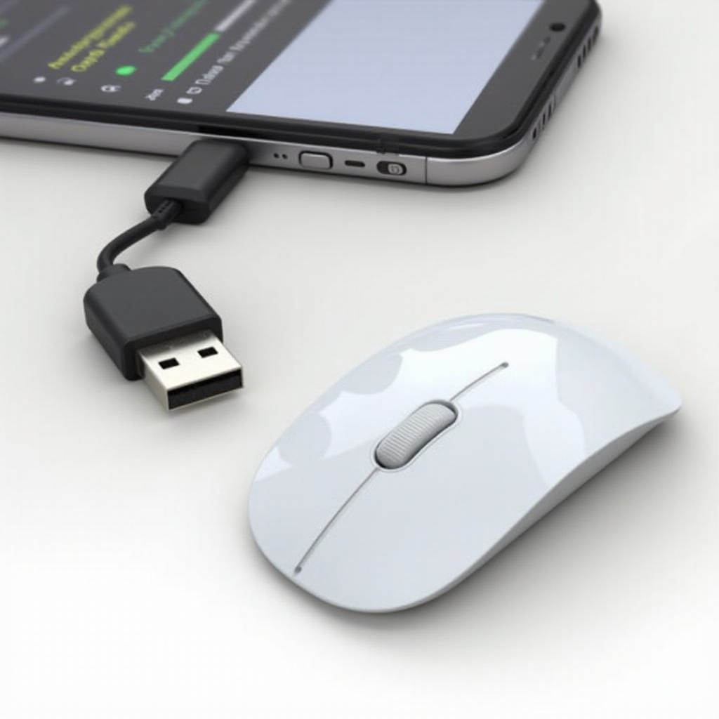 jak podłączyć mysz do telefonu