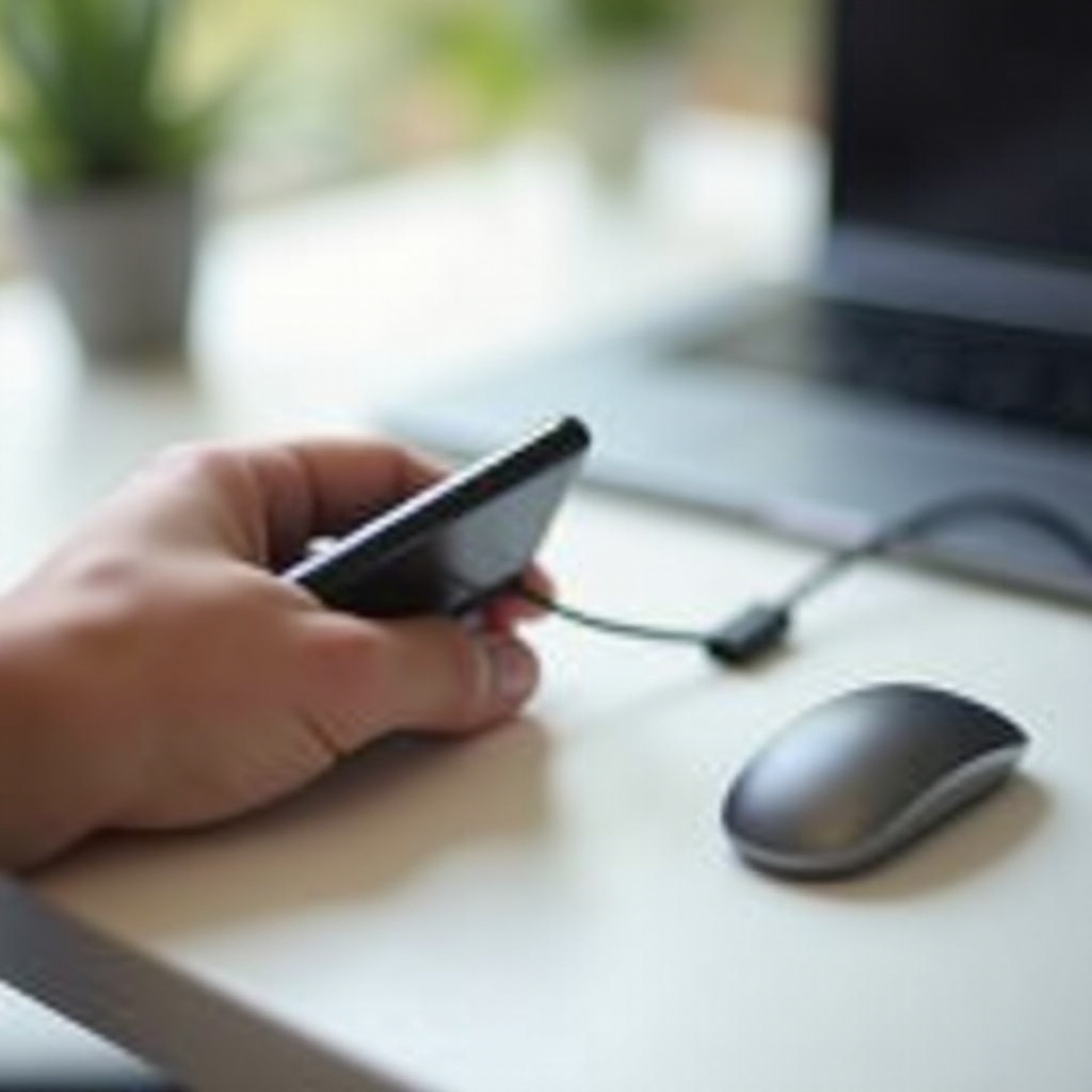 วิธีเชื่อมต่อเมาส์กับโทรศัพท์