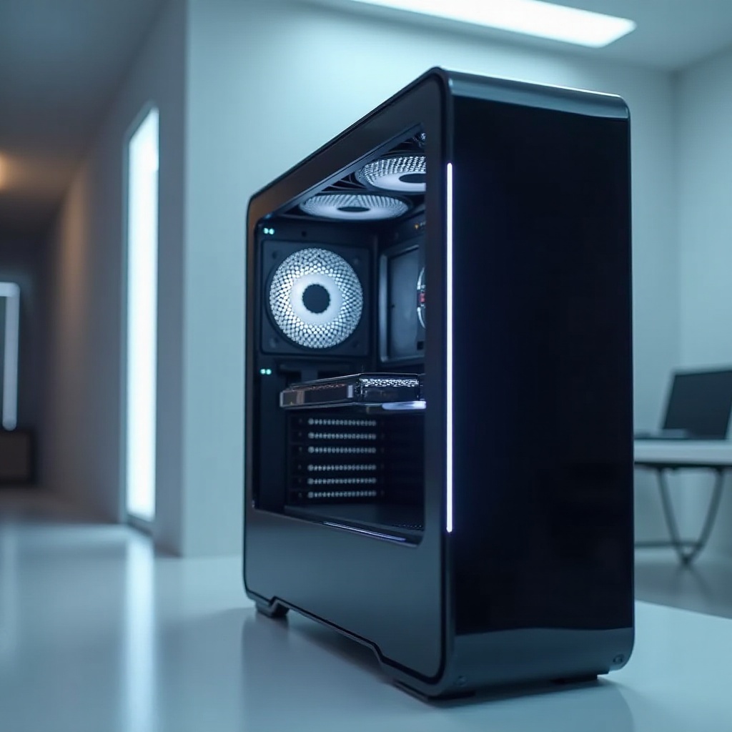 tietokonekotelo näytöllä