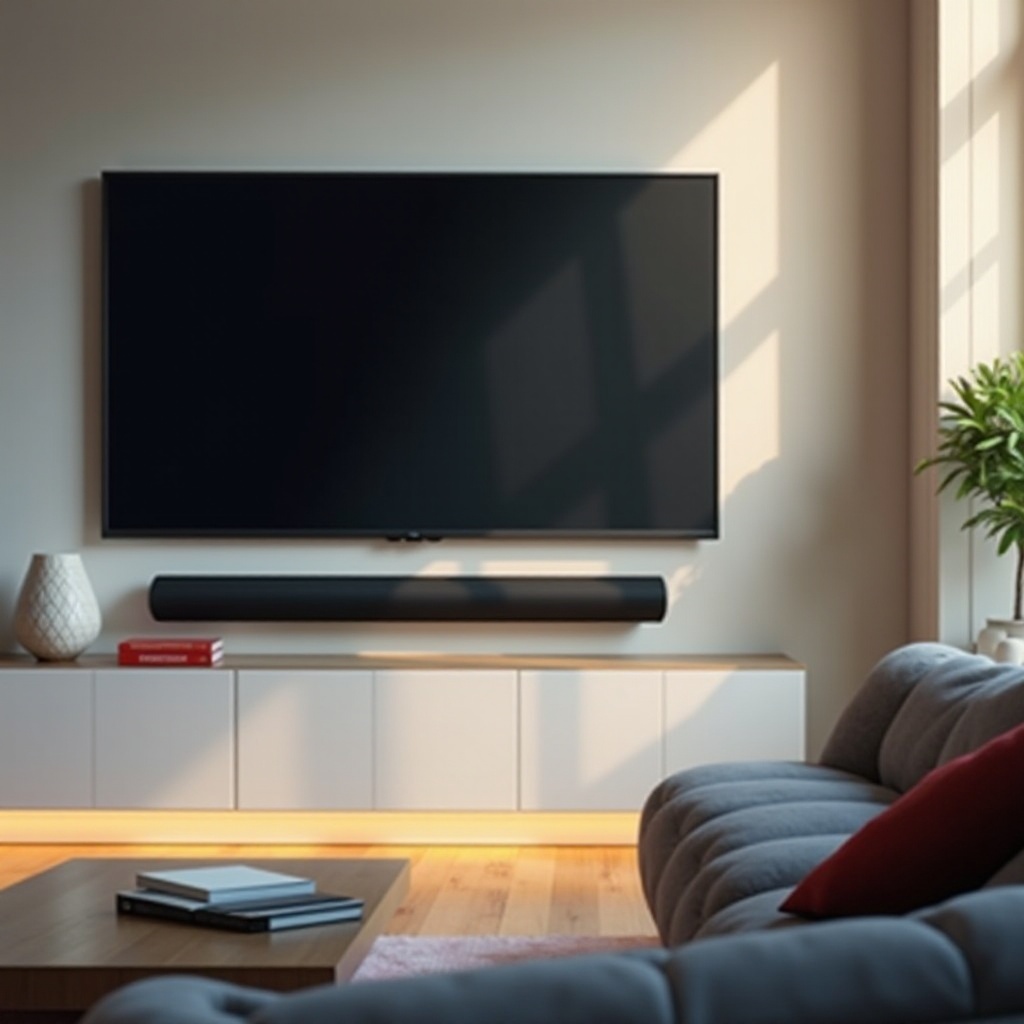 TV 사운드바가 작동하지 않습니다