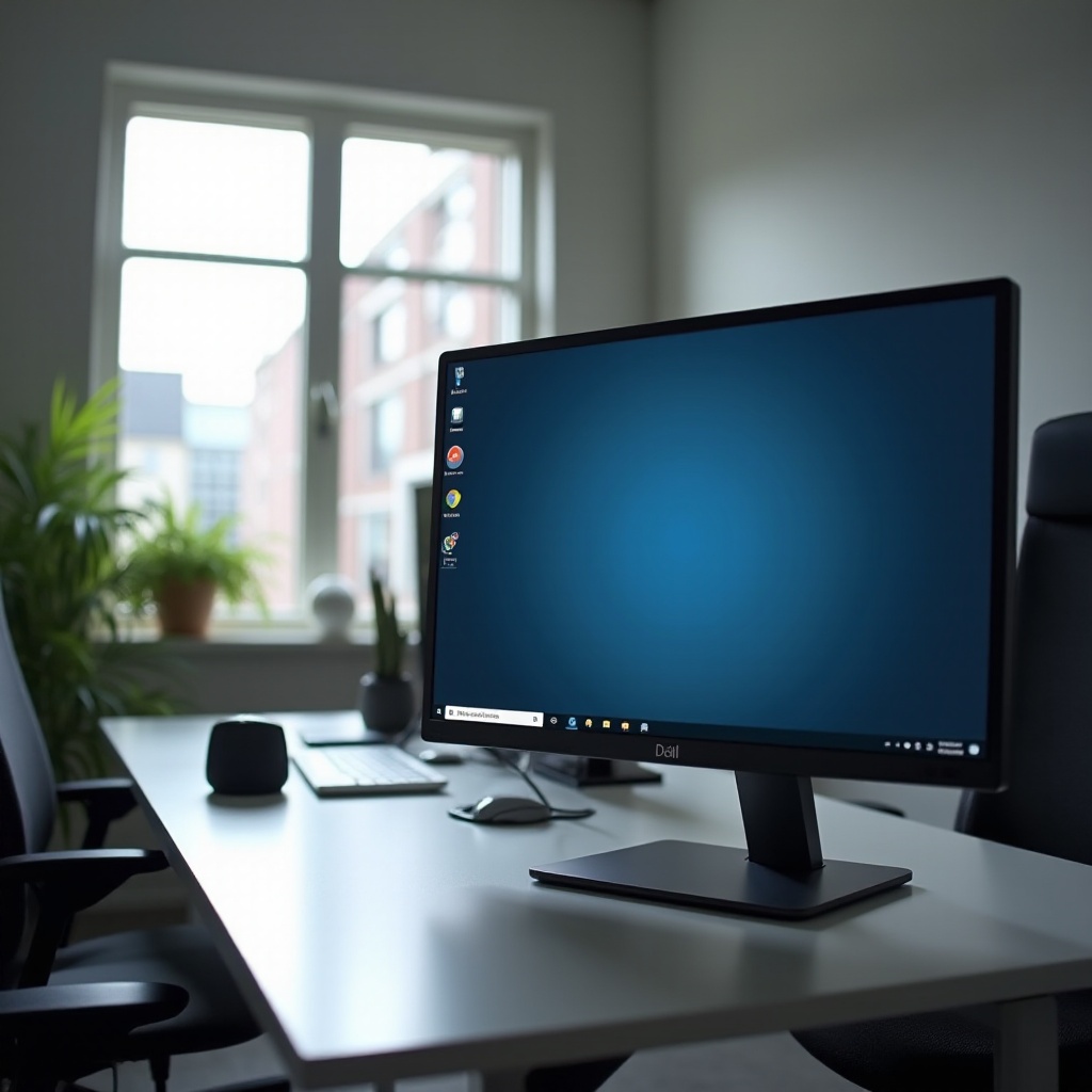 monitor dell menyala tetapi tidak ada tampilan