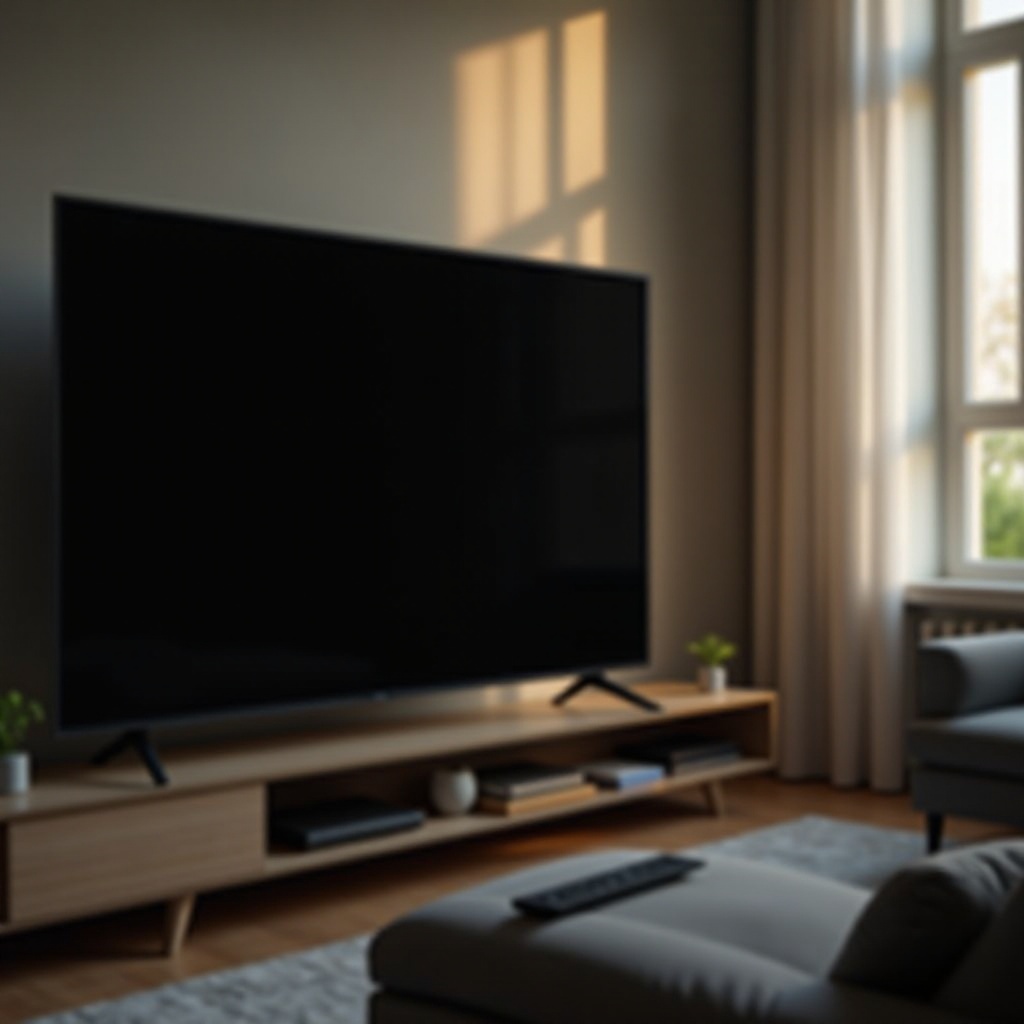 tv-scherm wordt even zwart en komt dan terug