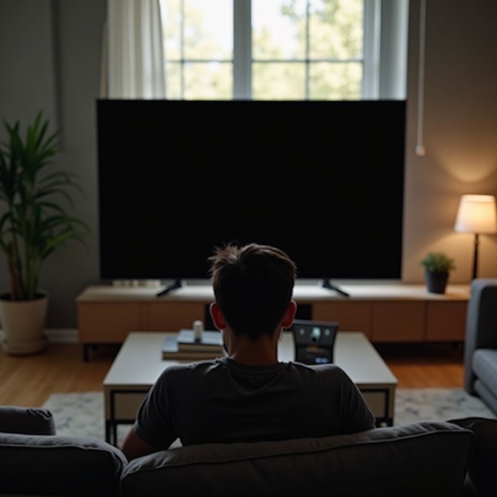 naprawa czarnego ekranu w telewizorze