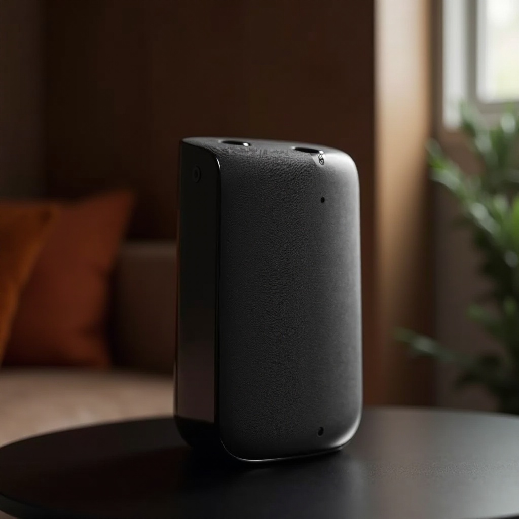 luxury smart speaker with sleek aesthetics