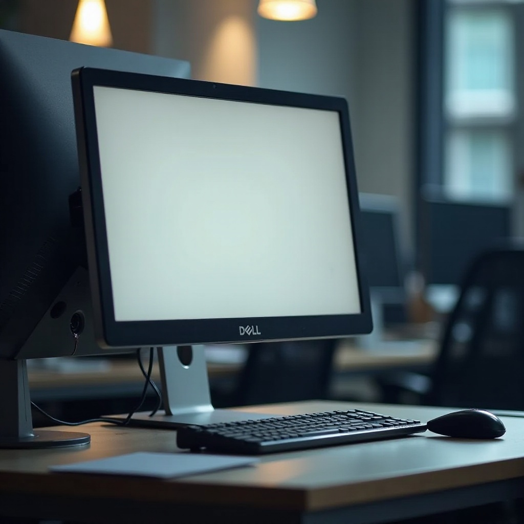 monitor dell włącza się, ale nie ma obrazu
