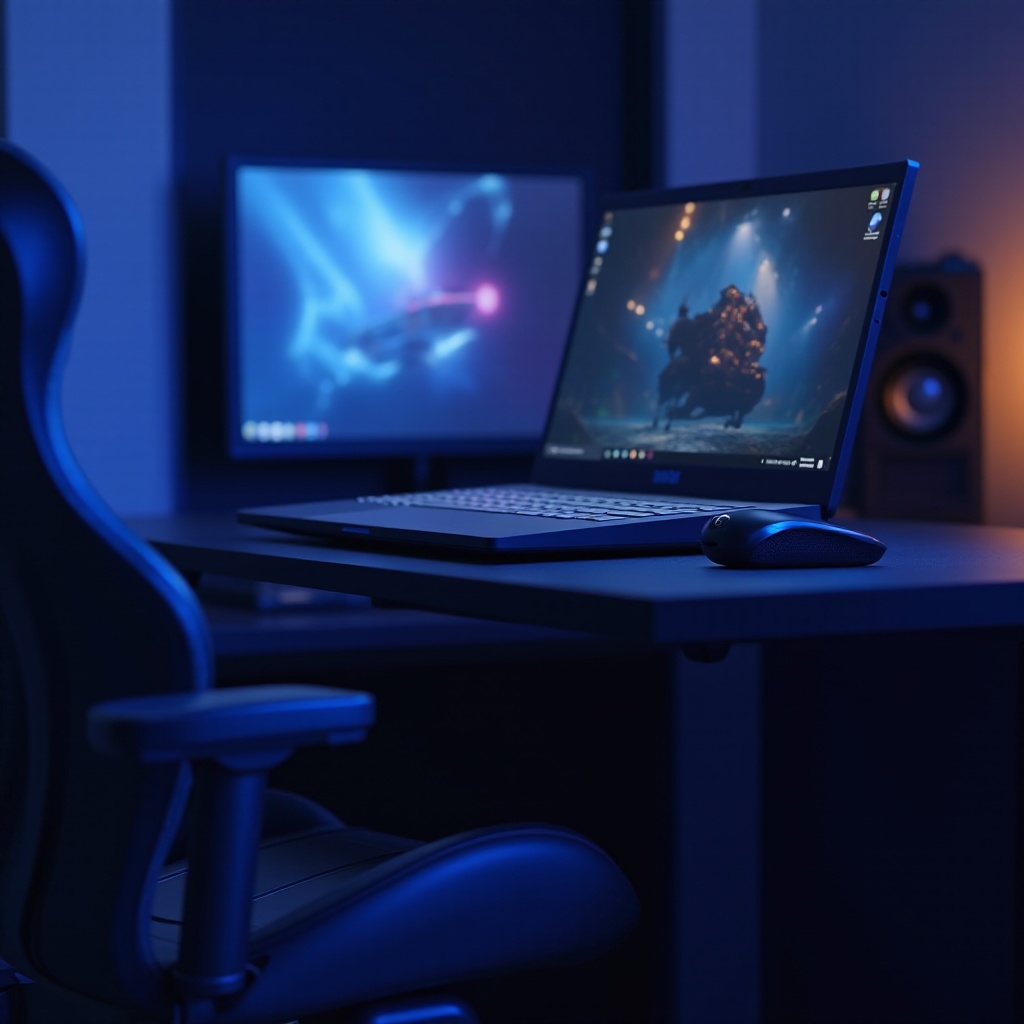 gaming laptop set up