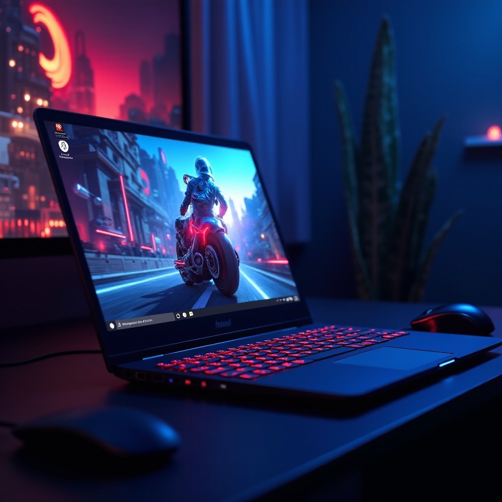 gaming laptop opstellen