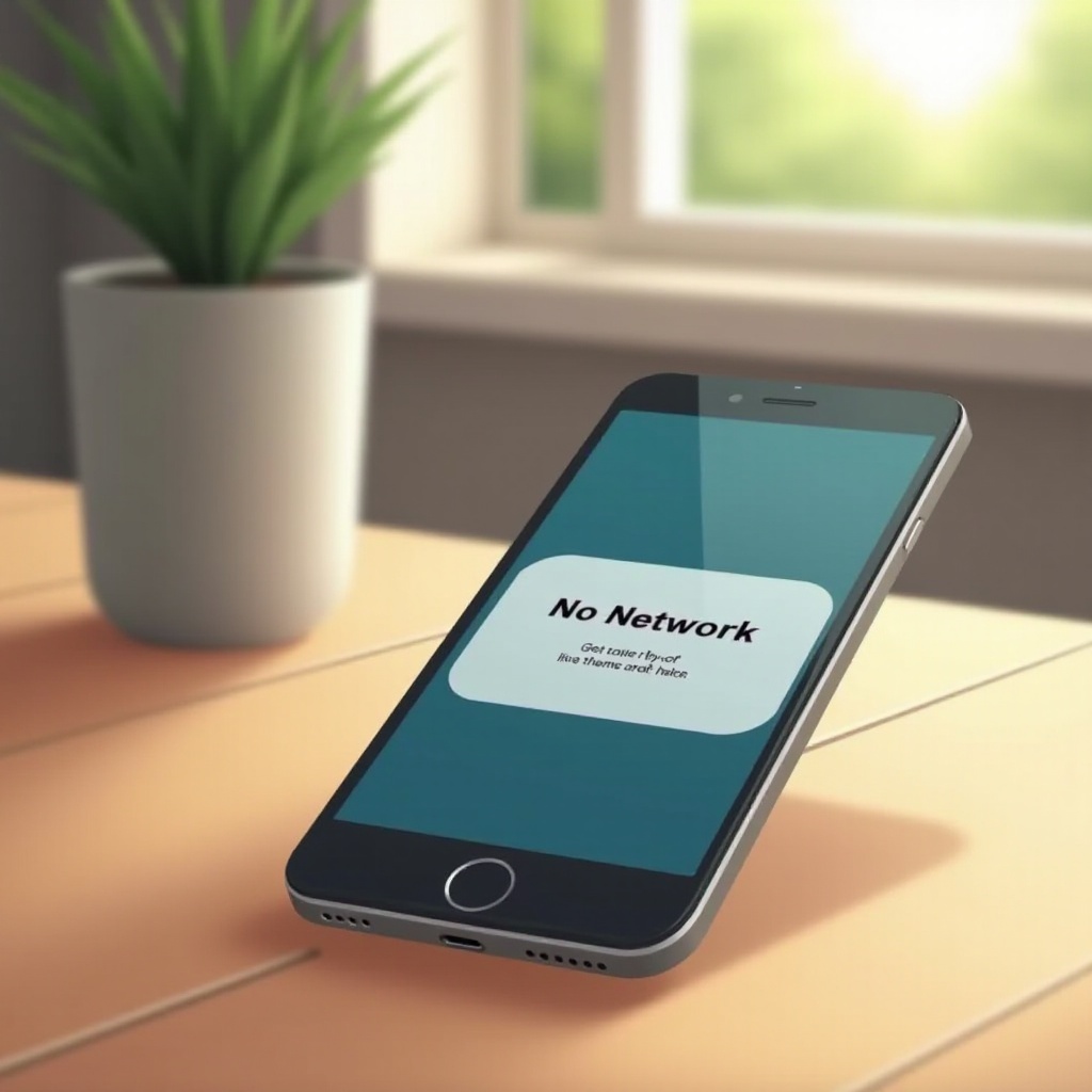 왜 내 전화기가 네트워크를 사용할 수 없다고 말합니까