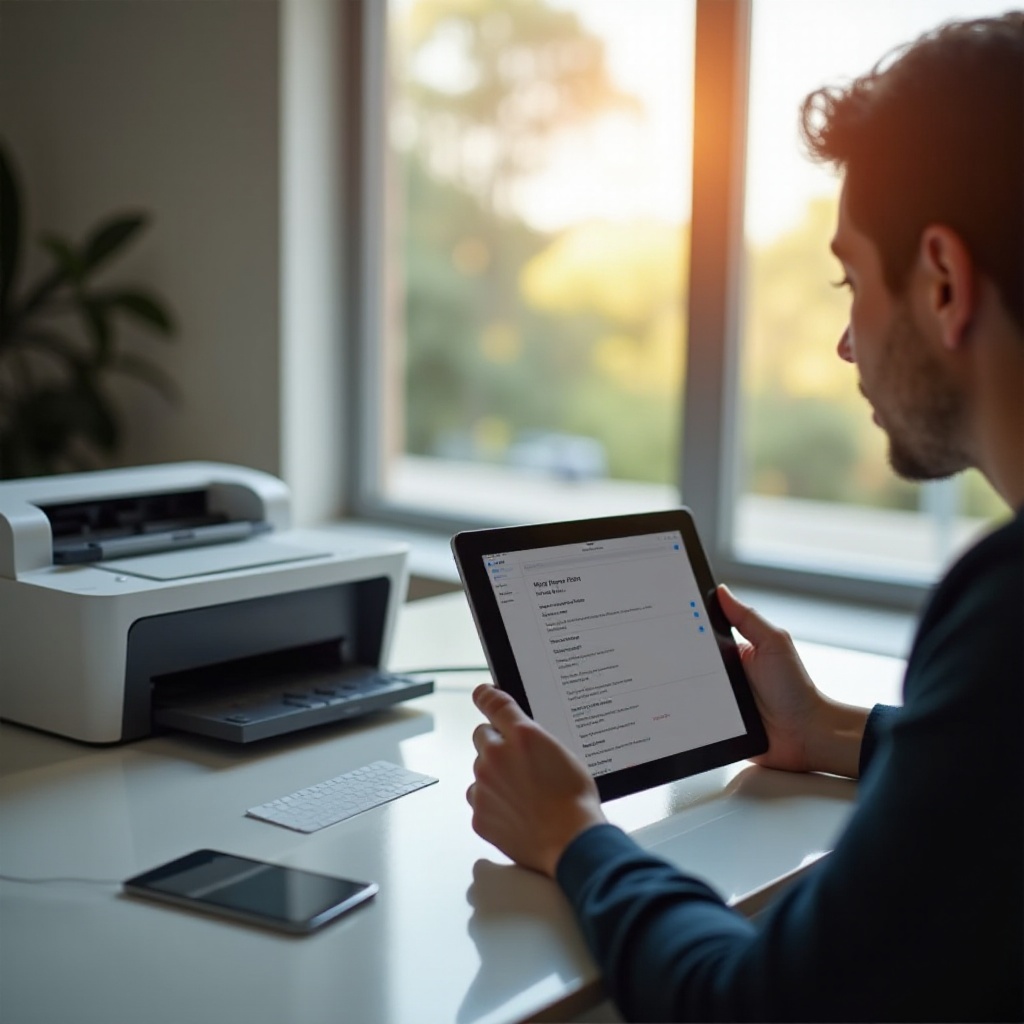 ไม่พบเครื่องพิมพ์ AirPrint HP
