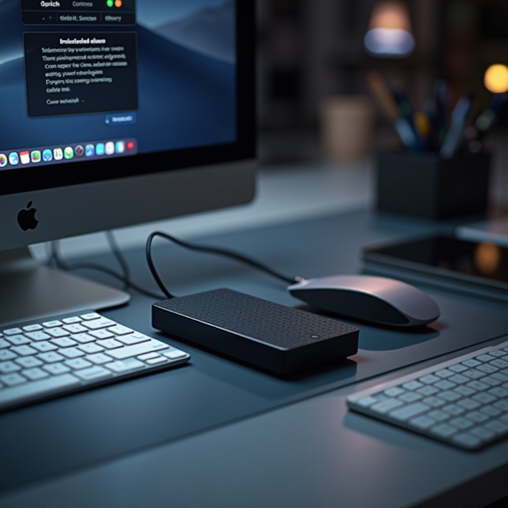 membagi partisi hard drive eksternal di Mac