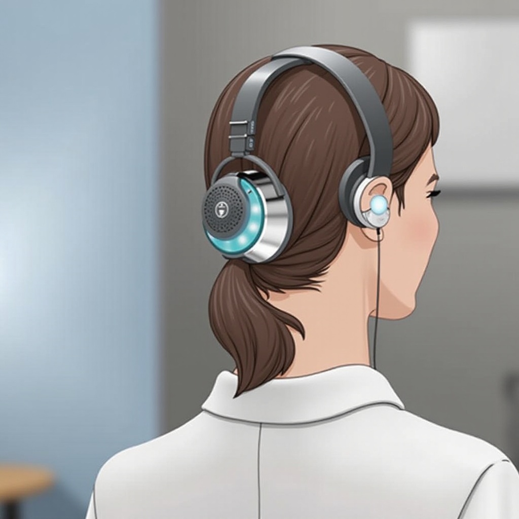 headphone konduksi tulang dengan mic
